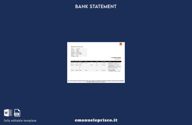 modello word di estratto conto di risparmio della Nigeria Guaranty Trust Bank (G